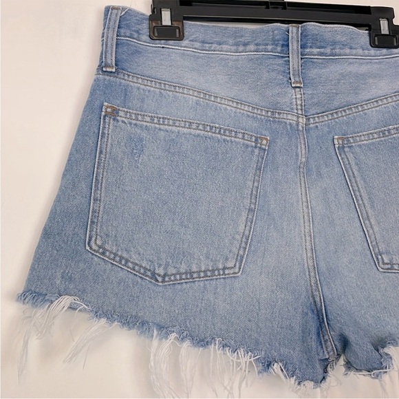 Madewell Relaxed Fit Hi Rise Denim Shorts. Destroyed Hem. Buttonfly. Size 30. - Picture 7 of 12